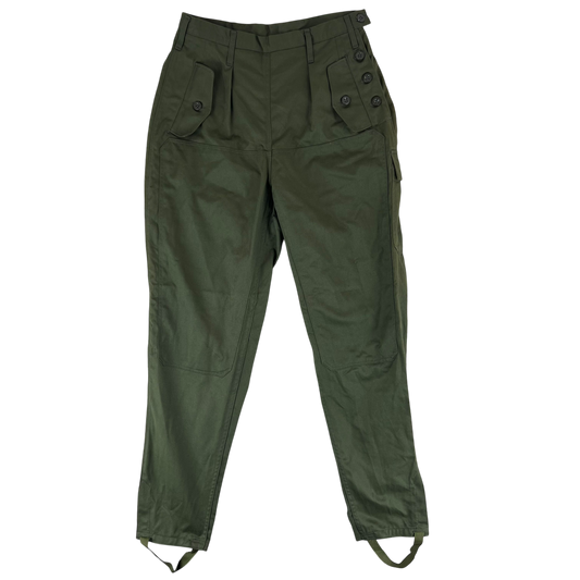 Czechoslovak Army M85 Women's Olive Green Trousers - W28 L30.5