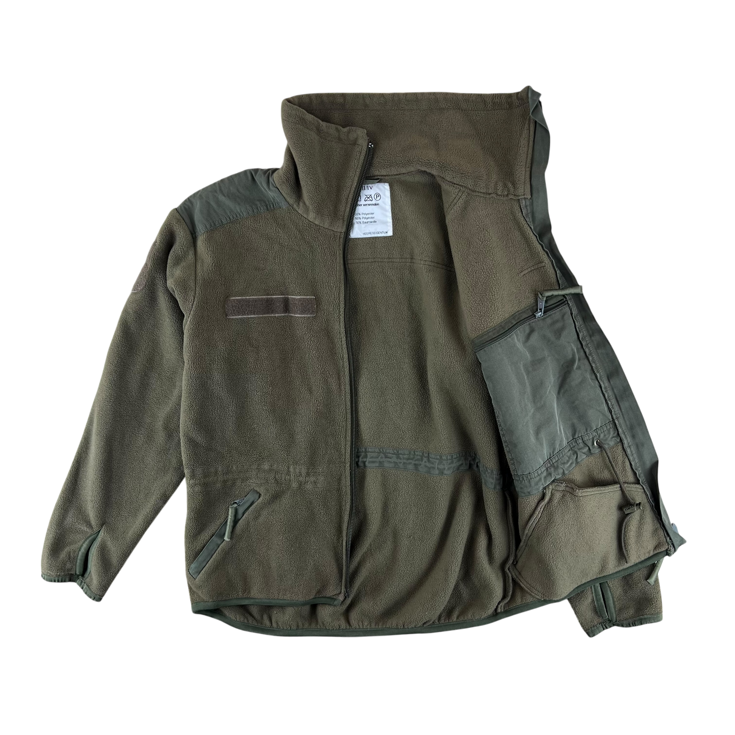 Austrian Army Olive Fleece Cardigan - Large 104-108 III/IV