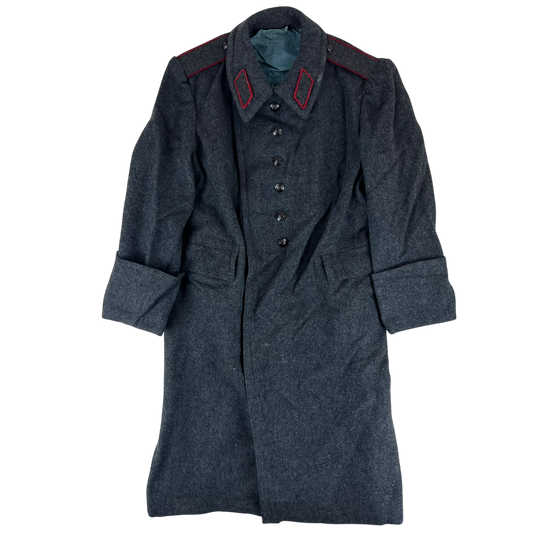 Bulgarian People's Army Grey Wool Greatcoat - Medium