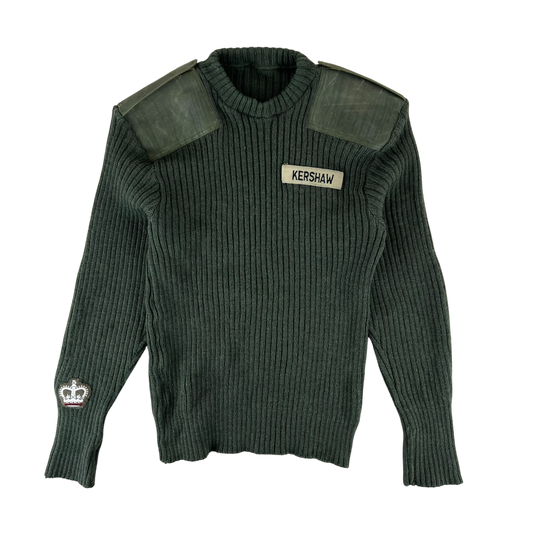 British Army Olive Green Pullover Jumper - Large