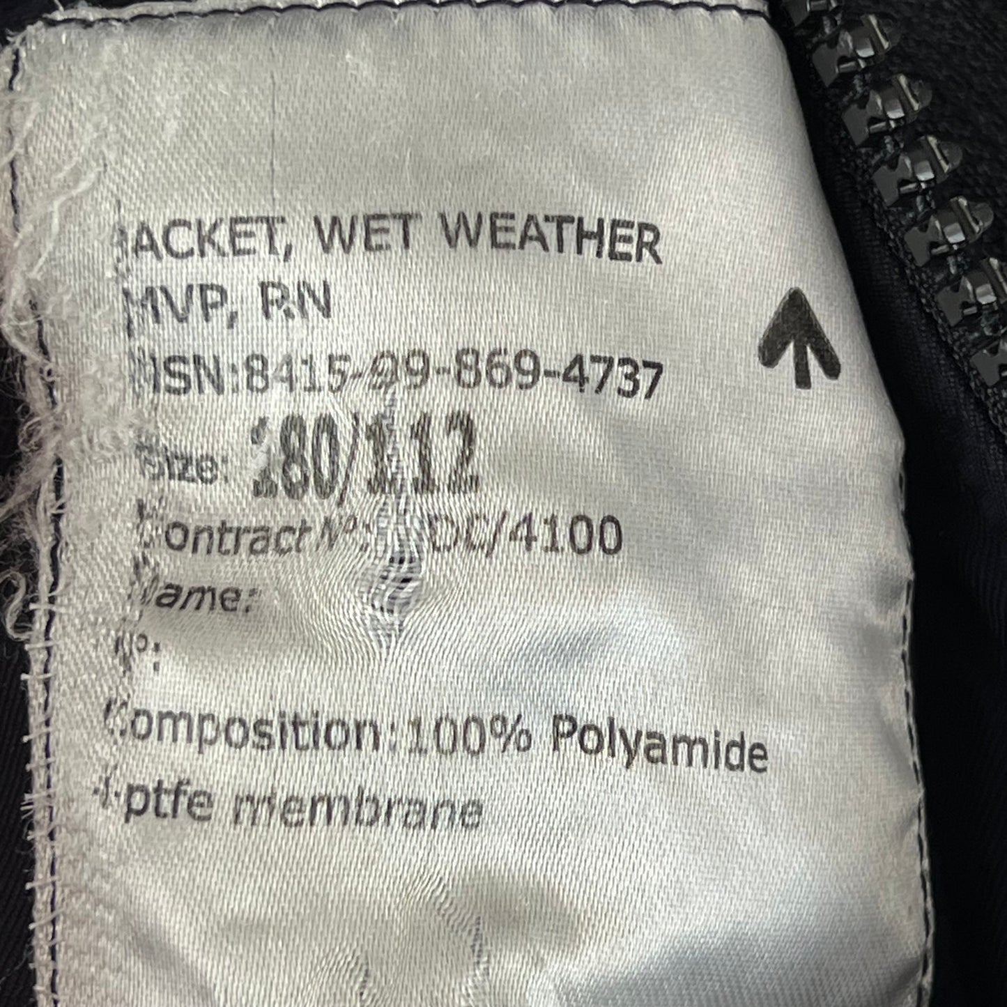 British Royal Navy Foul Weather MVP Smock - Large 180/112