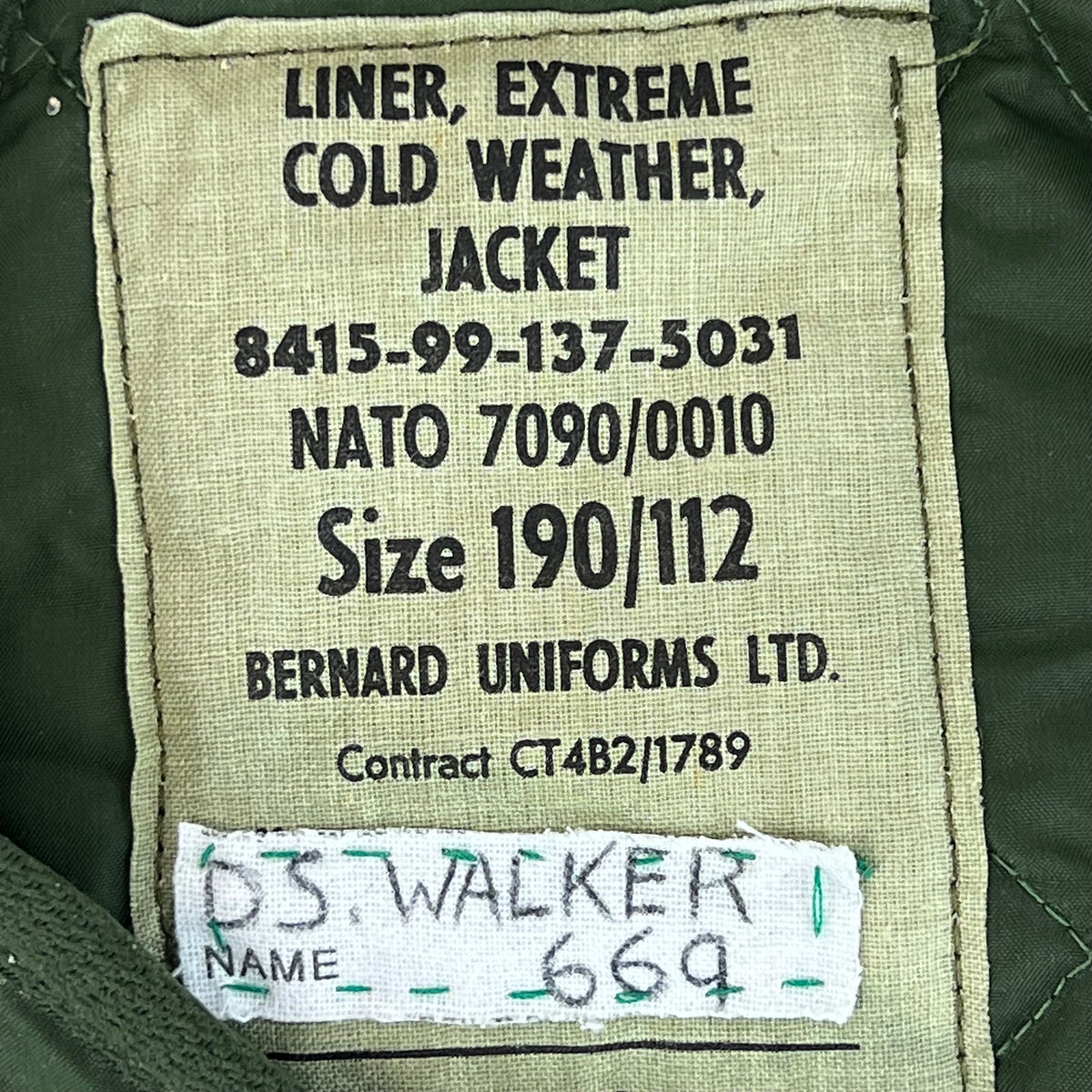 British Army Extreme Cold Weather Smock Jacket Liner - Large 190/112
