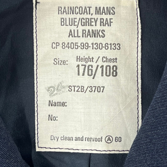 British Royal Air Force Raincoat Trench Coat - Large 178/108