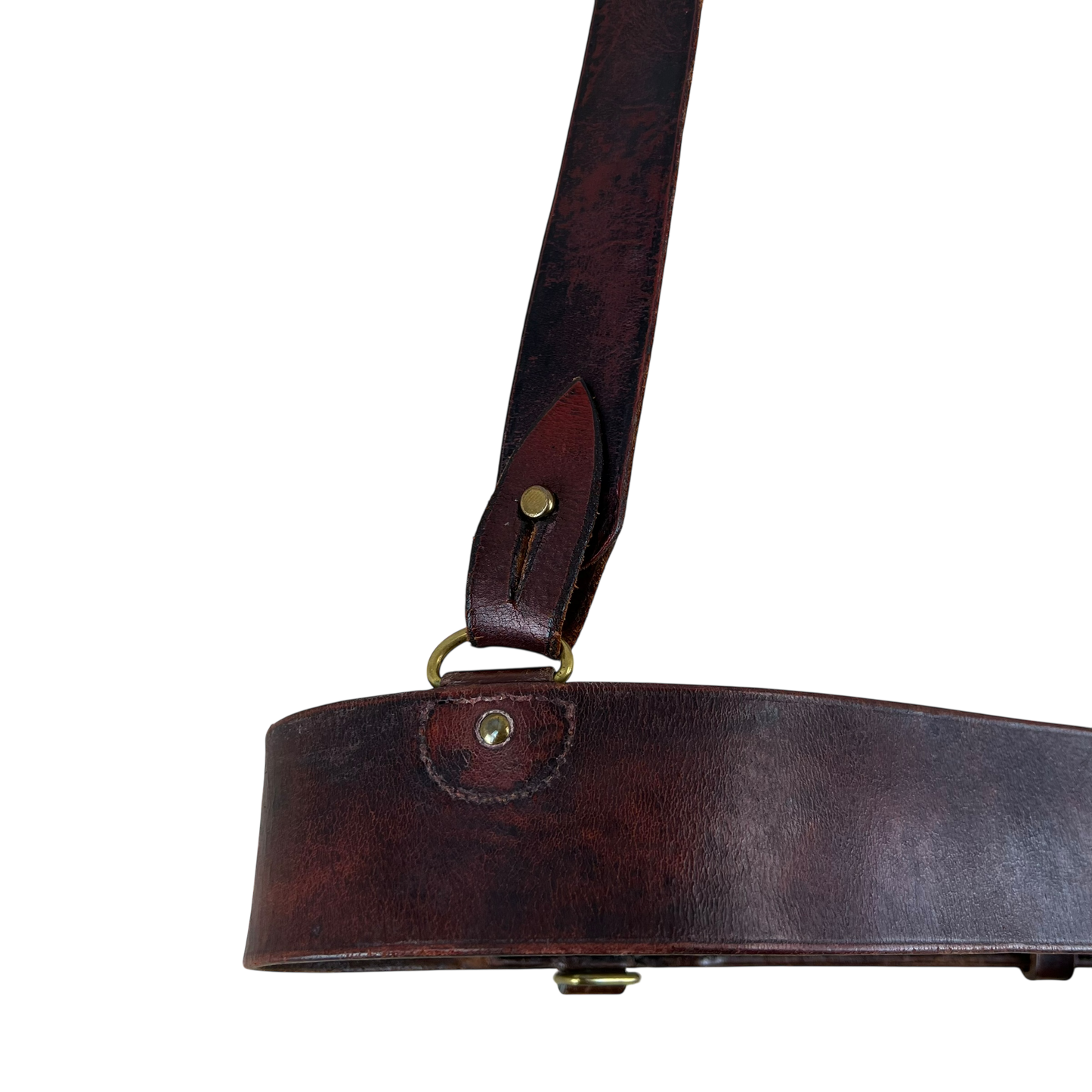 British Army Brown Sam Browne's Leather Belt - Small
