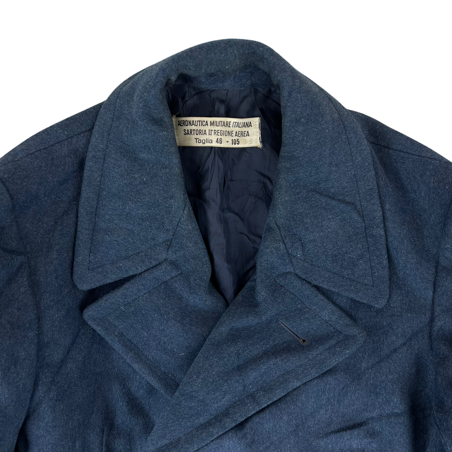 Italian Navy Air Corps 1970s Junior Officer's Greatcoat - Medium