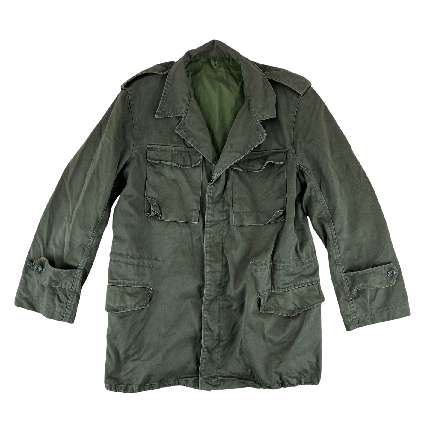 Greek Army M65 Olive Green Jacket - Large