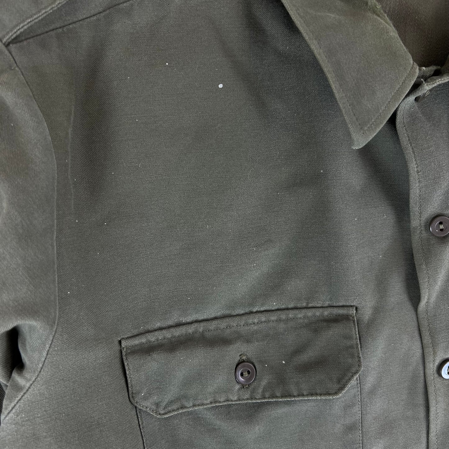 German Army Olive Green Long Sleeve Field Shirt - Large