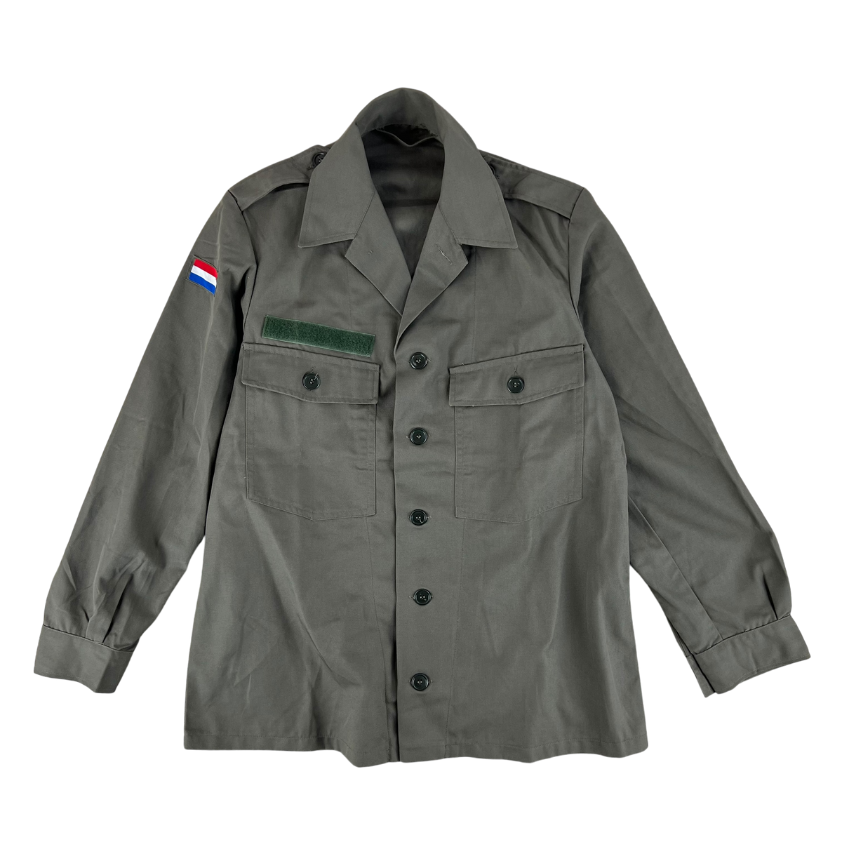 Dutch Air Force Field Shirt Jacket Grey Long Sleeve - Medium