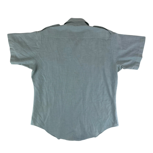 US Army 1970s Green Short Sleeve Shirt - Large