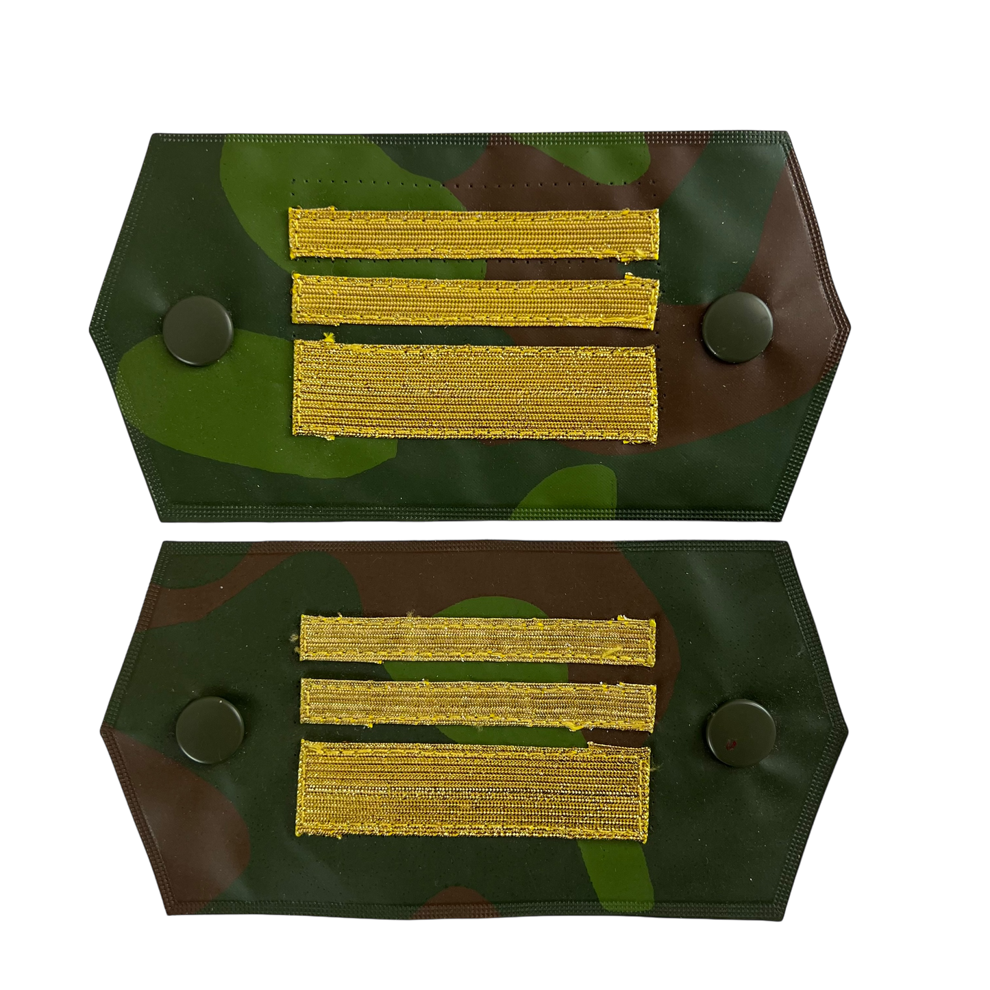 Finnish Army M91 Camo Pair of Rank Cuff Tabs Senior Lieutenant