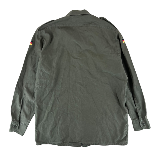 German Army Olive Green Long Sleeve Field Shirt - Large GrNr4