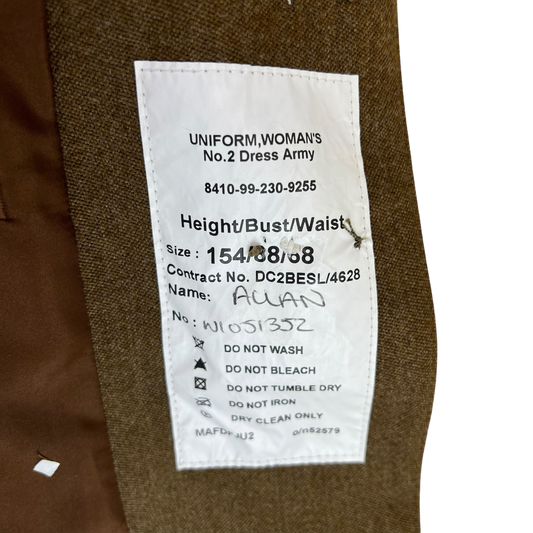 British Army Women's No. 2 FAD Dress Jacket - X Small 154/88