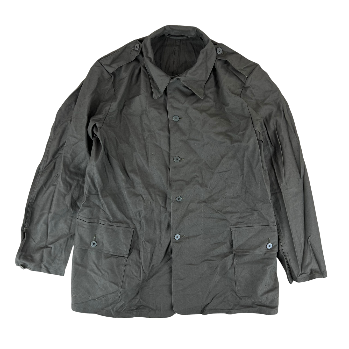 Swedish Army M40 "Grötrock" Brown Work Jacket - Large