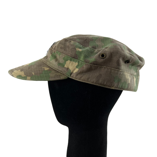 Romanian Army M2017 Woodland Camouflage Cap w/ Badge - Large 59cm