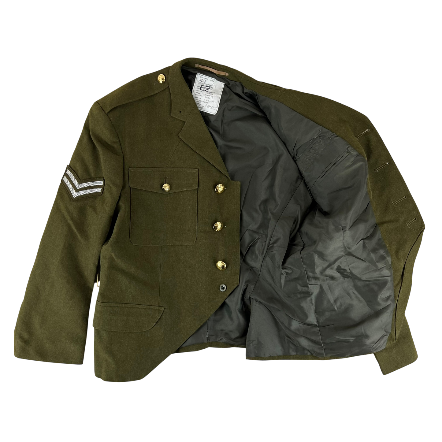 British Army 1980 Scottish Pattern No. 2 Olive Green Dress Jacket - Royal Regiment of Scotland - Large