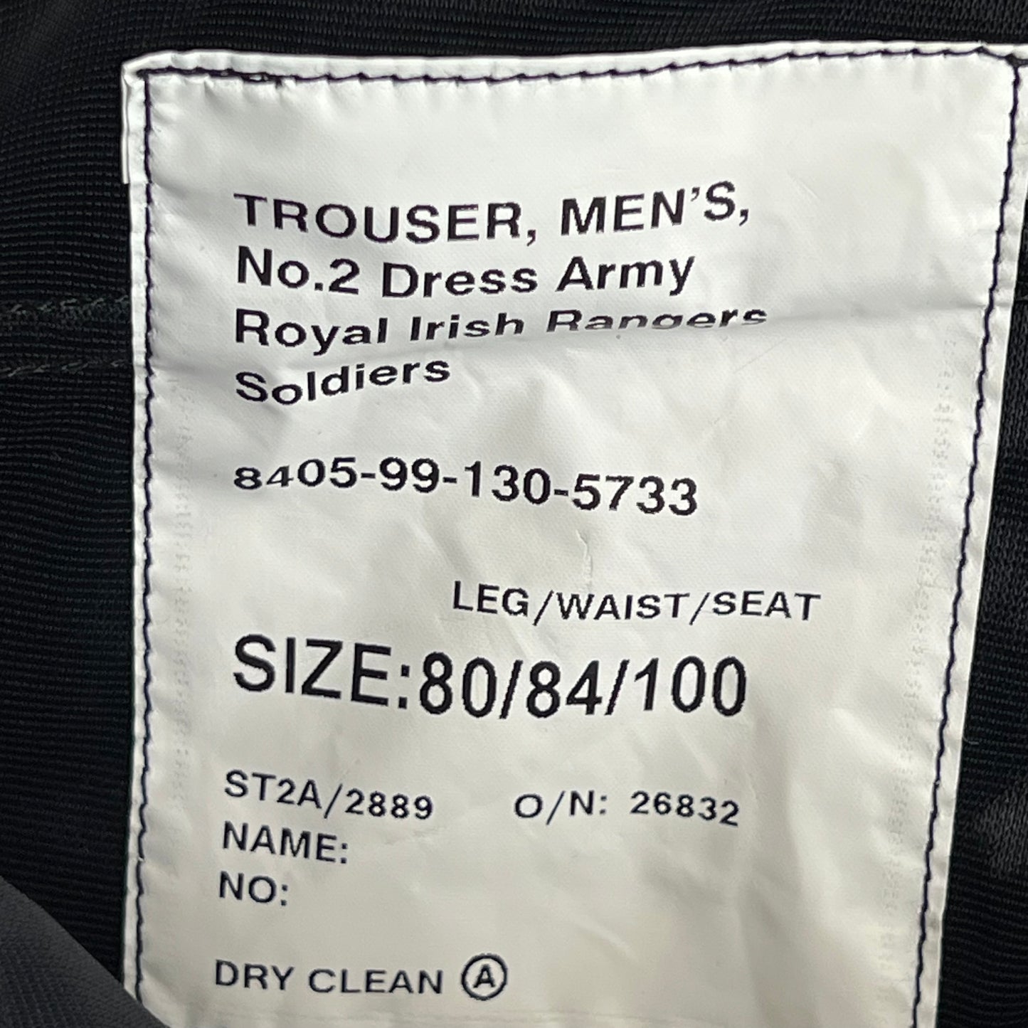 British Army Royal Irish Rangers No. 2 Dress Trousers - W32 L31