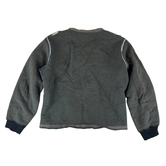 Czechoslovak Army Faux Fur Jacket Liner Cardigan M85 - Large