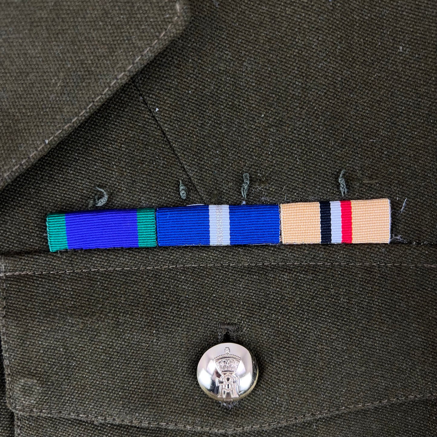 British Army 1980 Pattern No. 2 Olive Green Dress Jacket - Royal Yorkshire Regiment - Medium 182/92