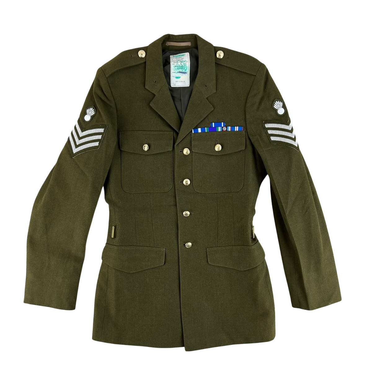 British Army 1980 Pattern No. 2 Olive Green Dress Jacket - Royal Engineers - Medium 176/96