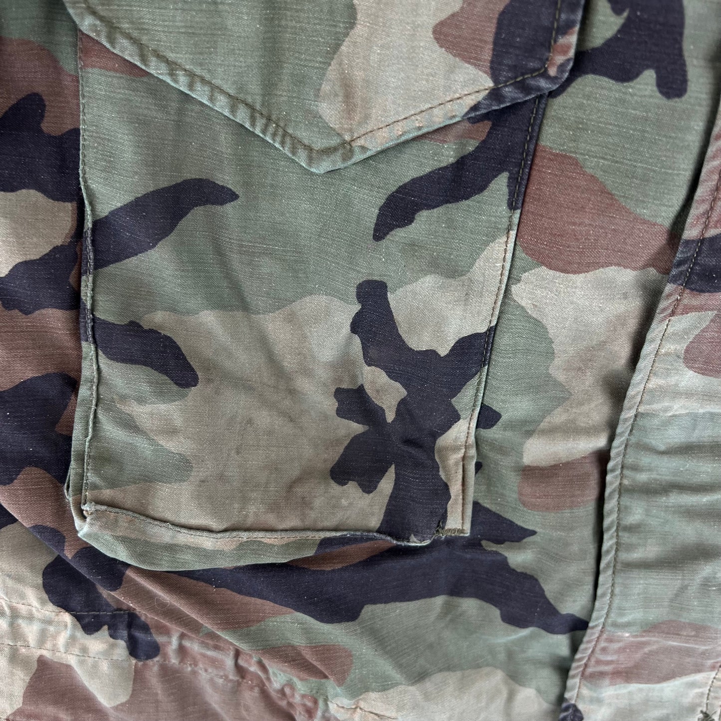 US Army M81 Woodland Camo M65 Cold Weather Field Coat - X Large