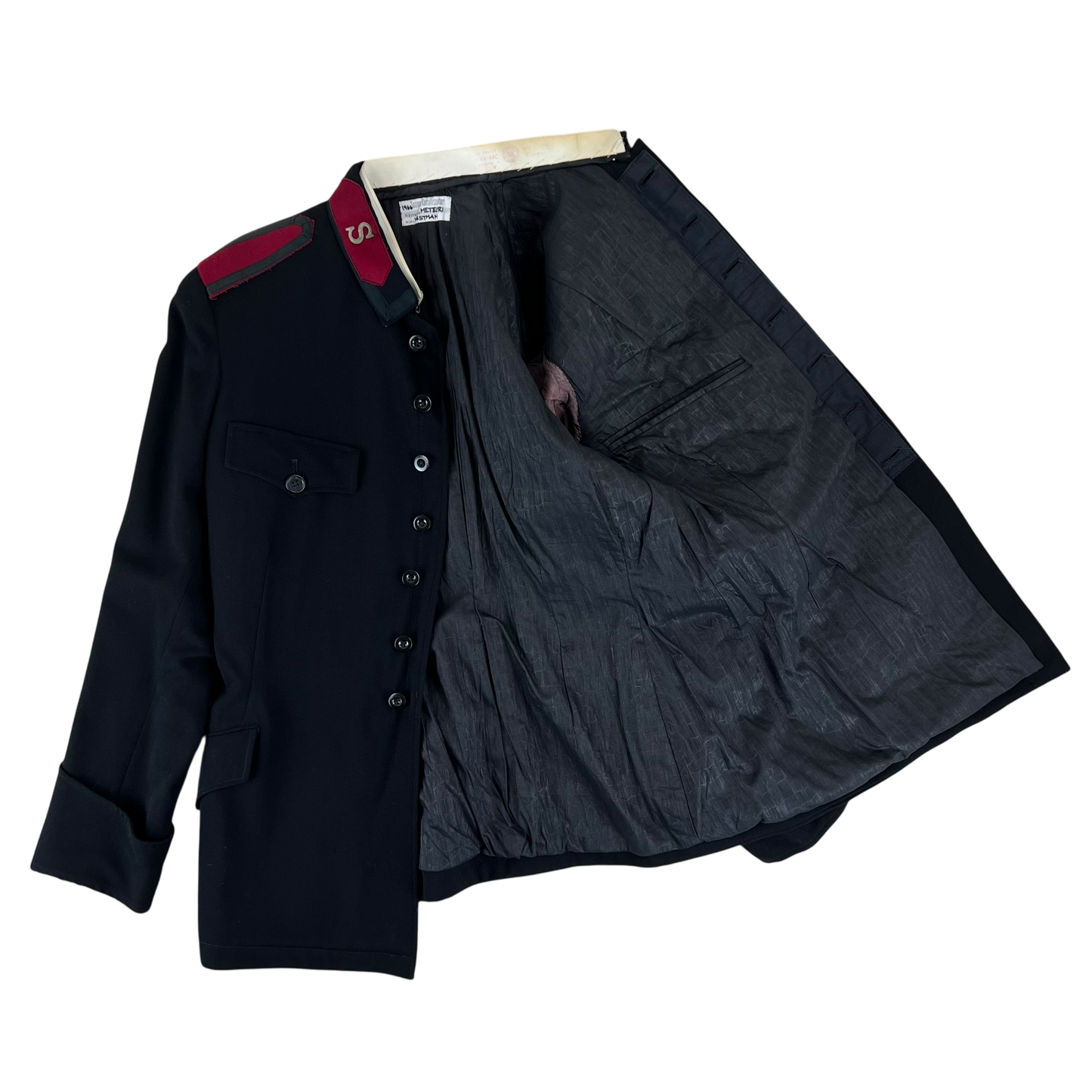 Finnish Salvation Army Black Ceremonial Dress Jacket - Medium