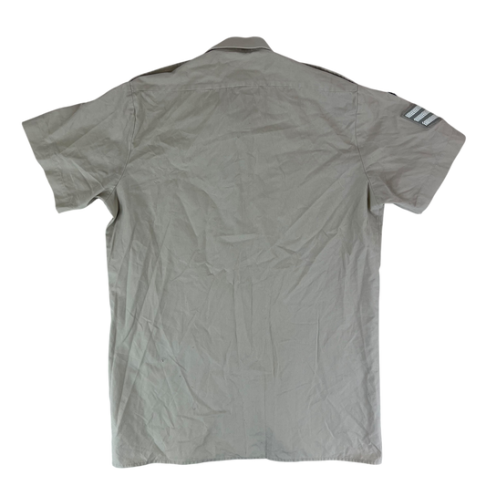 British Army Mens Fawn Shirt Short Sleeve - Medium C38