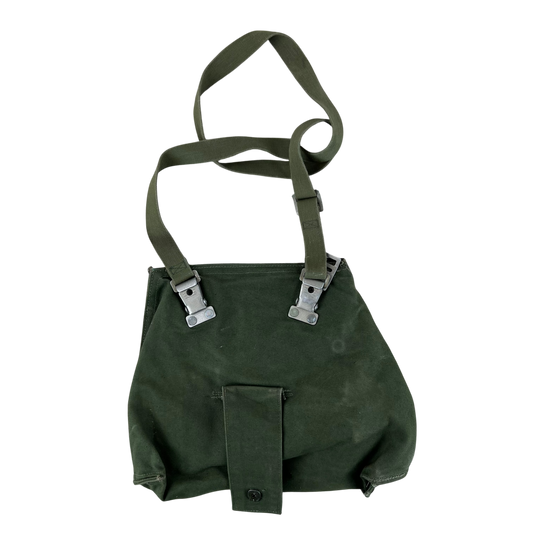 Swedish Army M51 Bag Gas Mask Haversack Olive Green Canvas