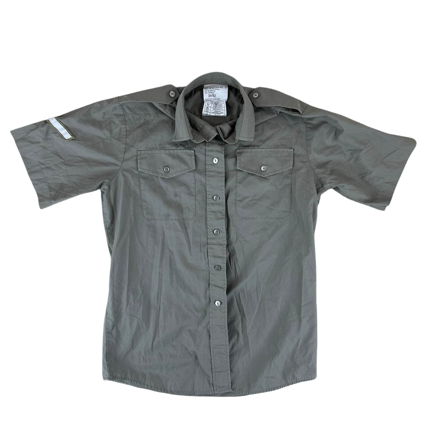 British Army Womens Stone Shirt Short Sleeve - Small C34