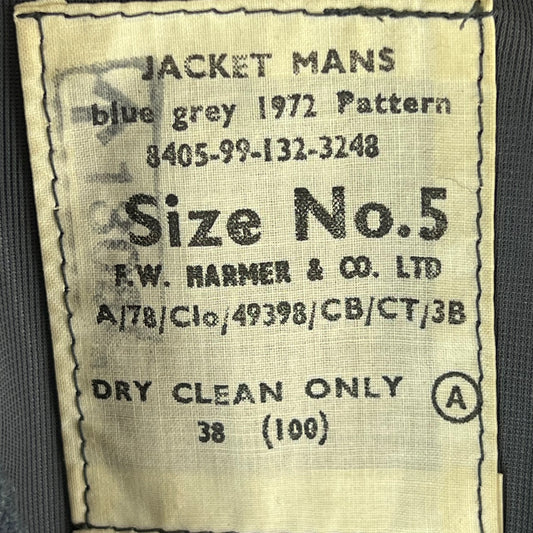 British Air Force RAF 72 Pattern GP Jacket - Royal Observer Corps - Medium