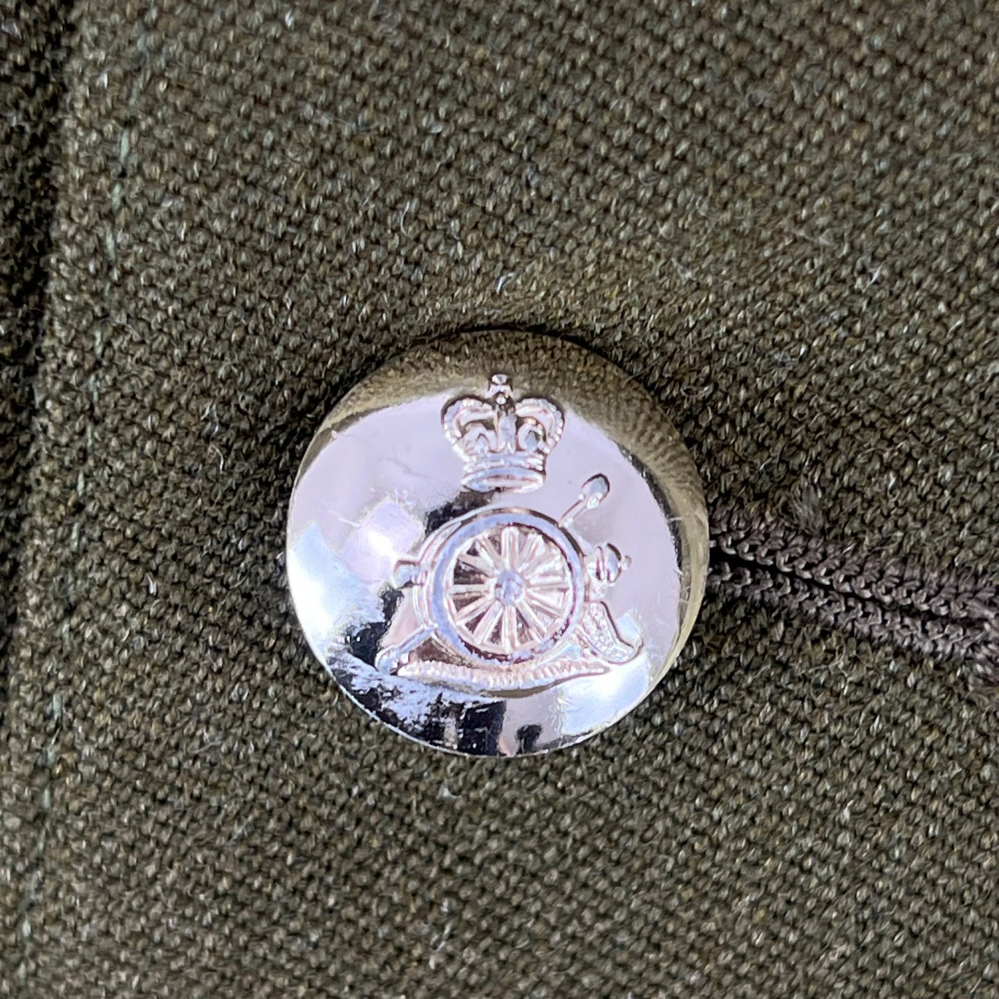 British Army 1980 Pattern No. 2 Khaki Green Dress Jacket - Royal Artillery - Medium 182/104