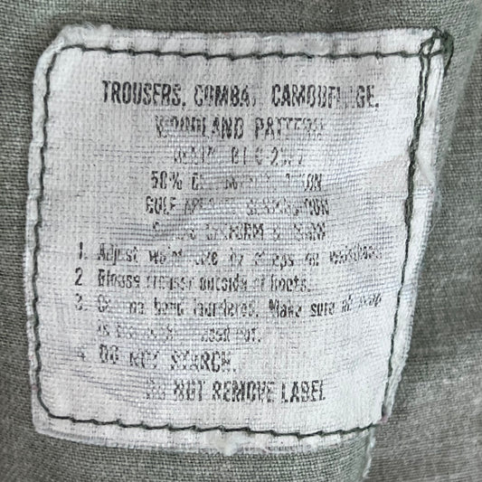 US Army M81 Woodland Camouflage Trousers - W38 L26.5