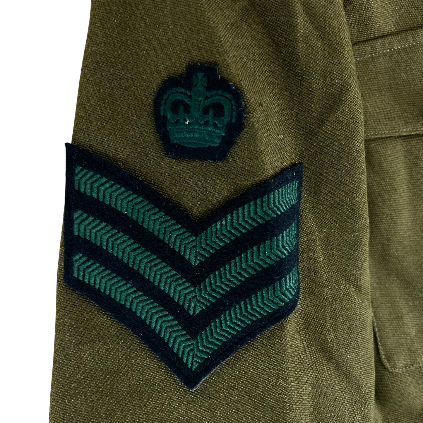 British Army 1980 Pattern No. 2 Olive Green Dress Jacket - Royal Irish Regiment - Medium 176/104