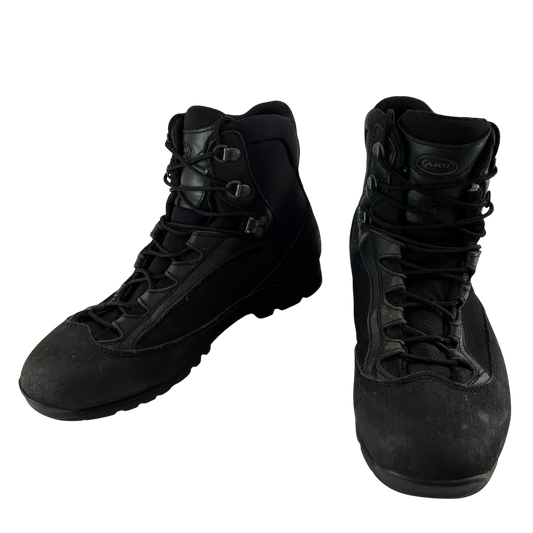 British Army AKU Black Combat Boots - Size 8M
