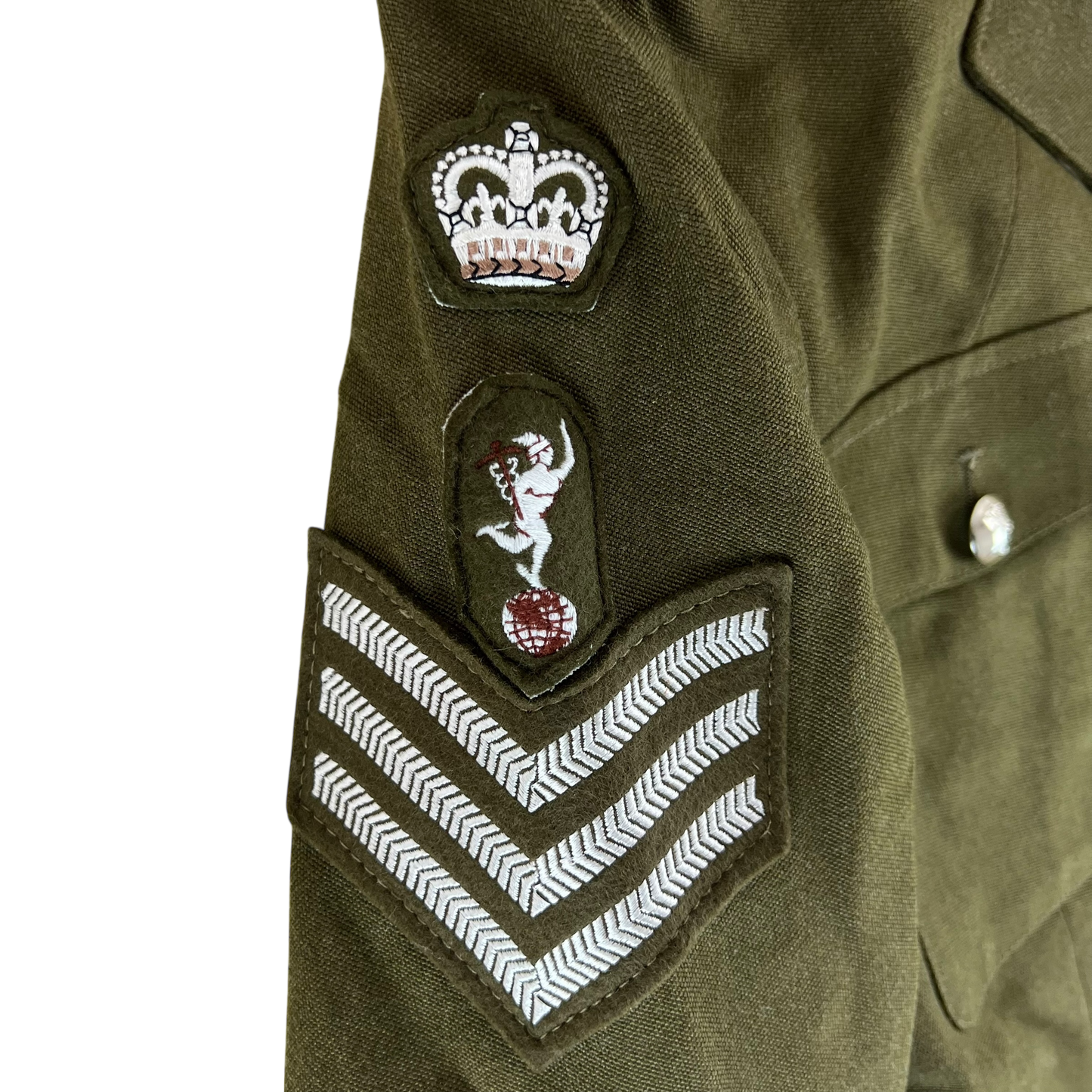 British Army 1980 Pattern No. 2 Olive Green Dress Jacket - Royal Signals - Medium 180/104