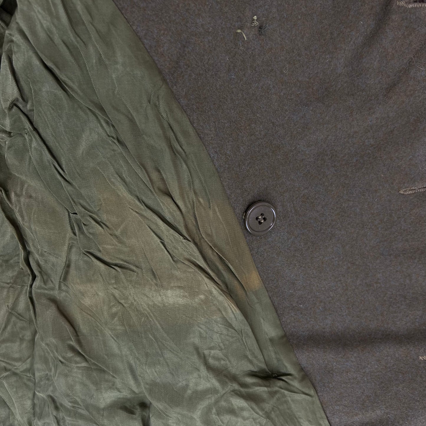 Italian Army 60's Khaki Greatcoat - Alpine Brigade - Large