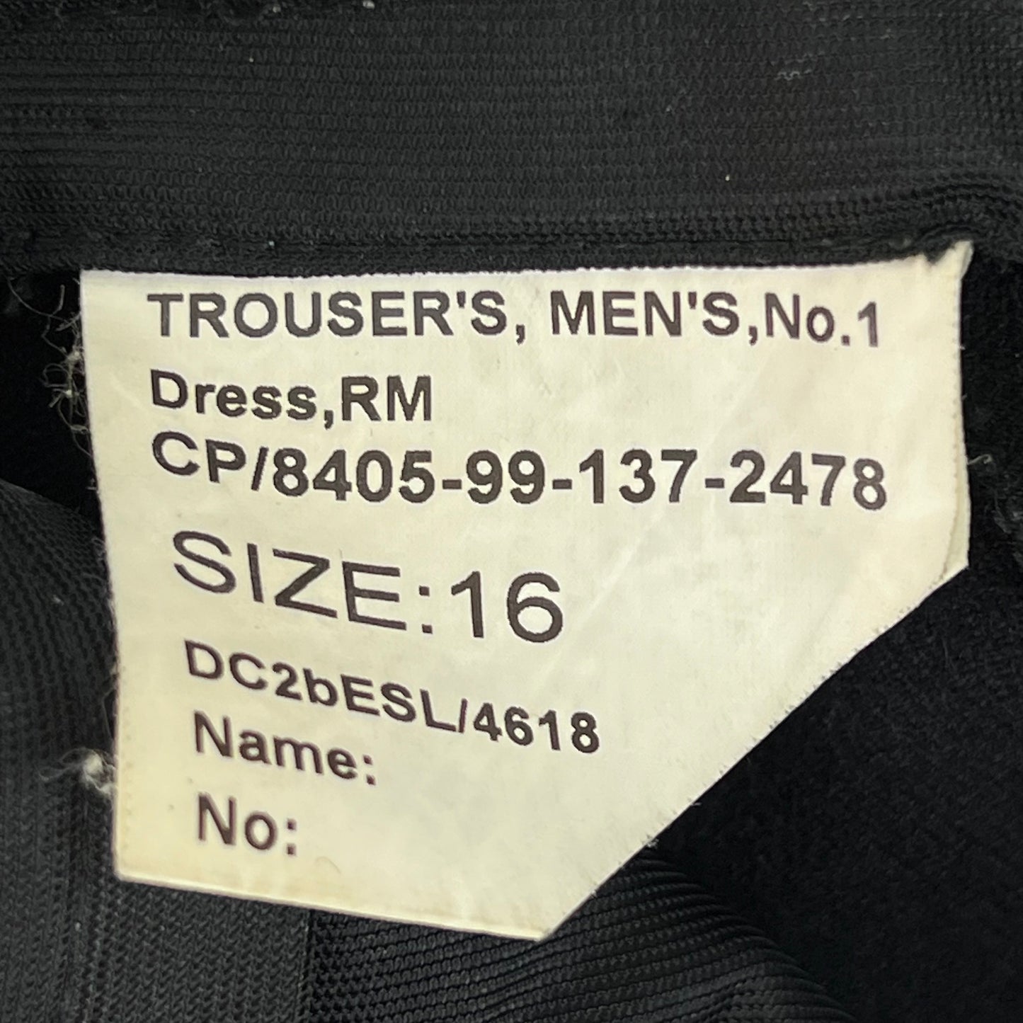 British Royal Marines No1 Blues Dress Trousers - W28 L29.5