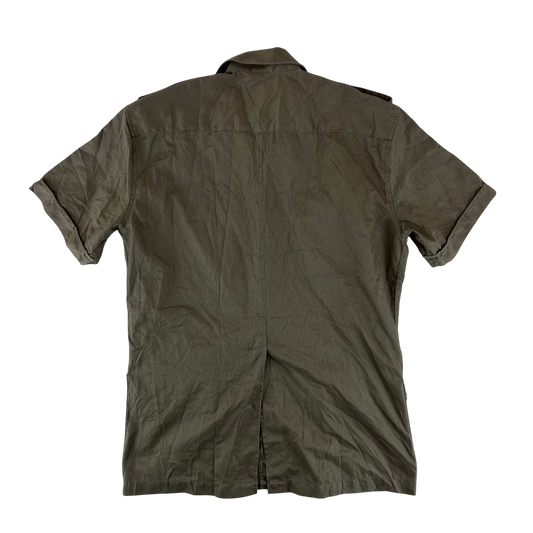 Italian Army Roma 75 Short Sleeve Safari Shirt - Large
