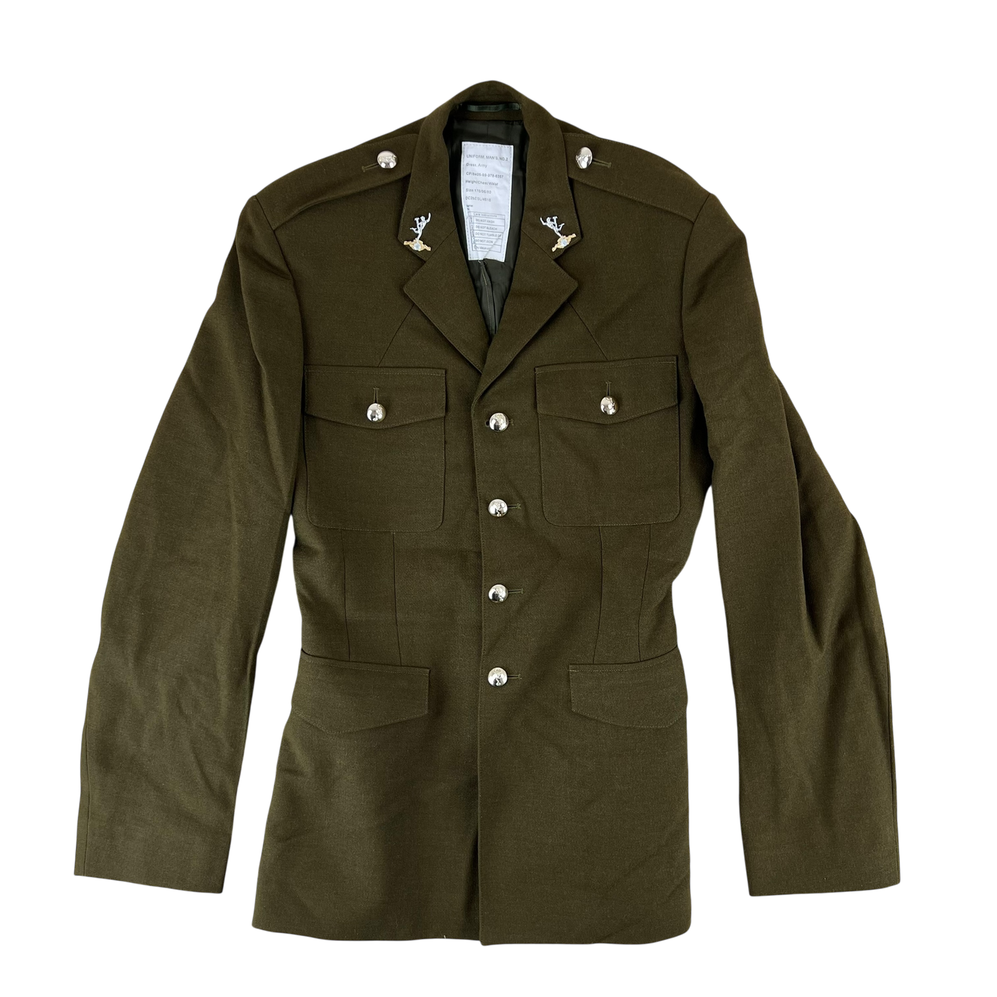British Army 1980 Pattern No. 2 Olive Green Dress Jacket - Royal Signals - Medium 176/96