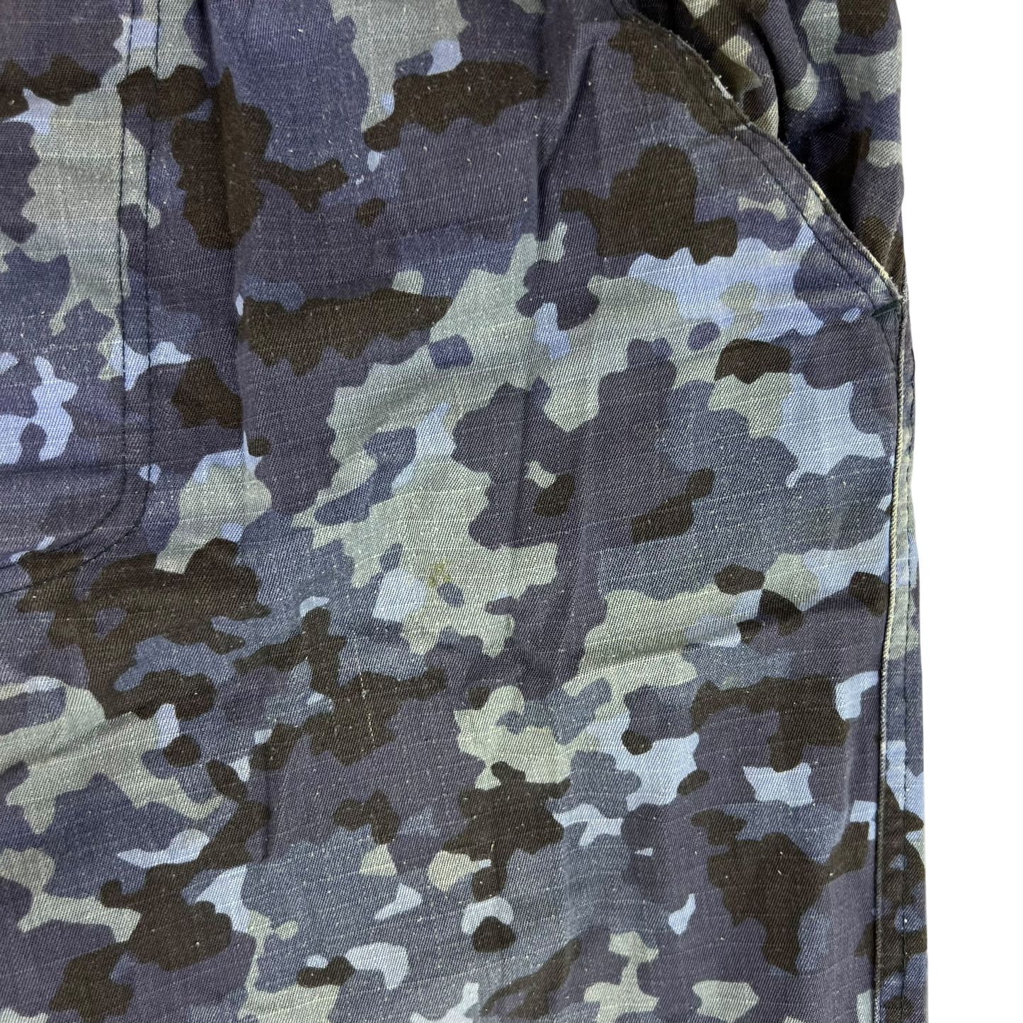 Romanian Navy M2017 Blue Camouflage Ripstop Trousers - W32 L30.5