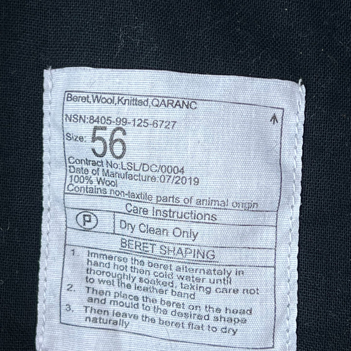 British Army Beret - QARANC - Small 56cm