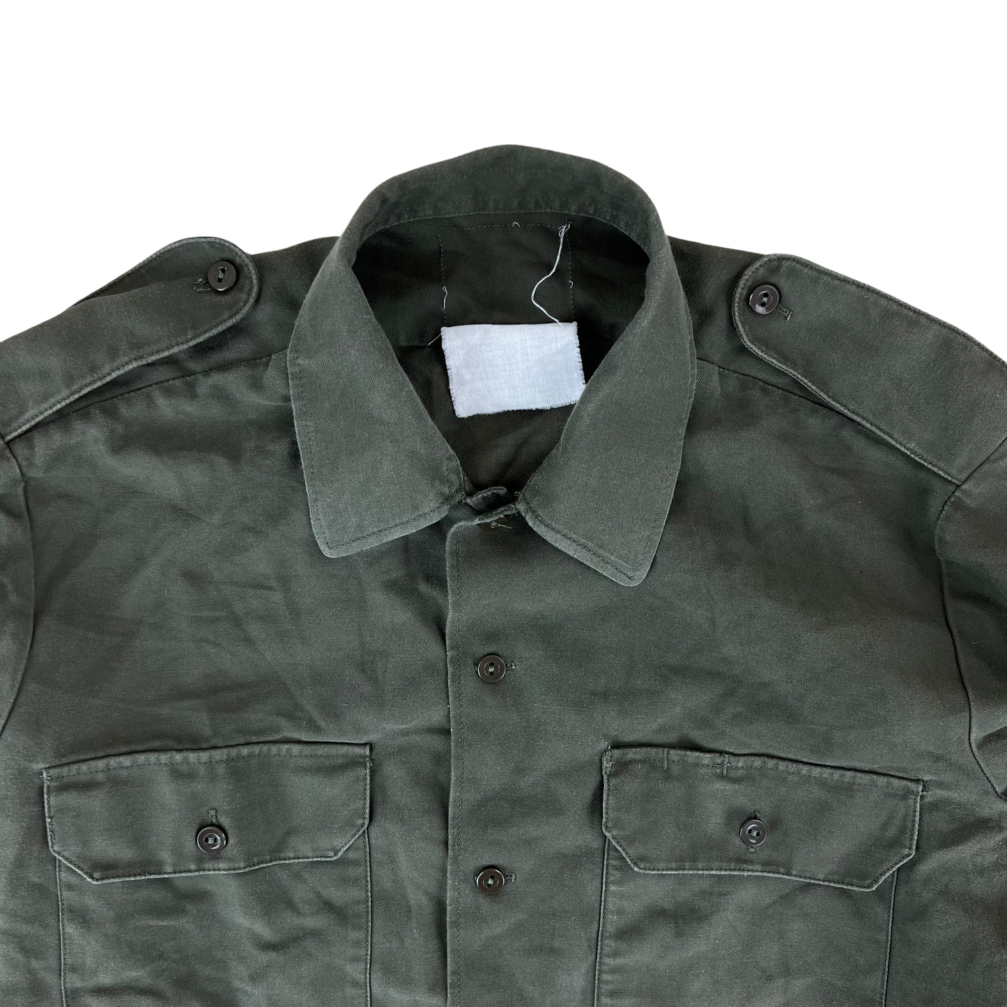 German Army Olive Green Long Sleeve Field Shirt - Medium