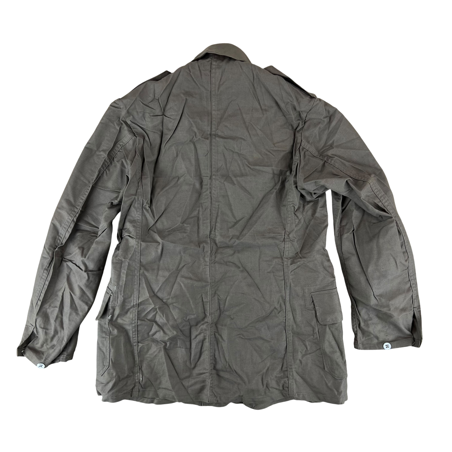 Swedish Army M40 "Grötrock" Brown Work Jacket - Medium