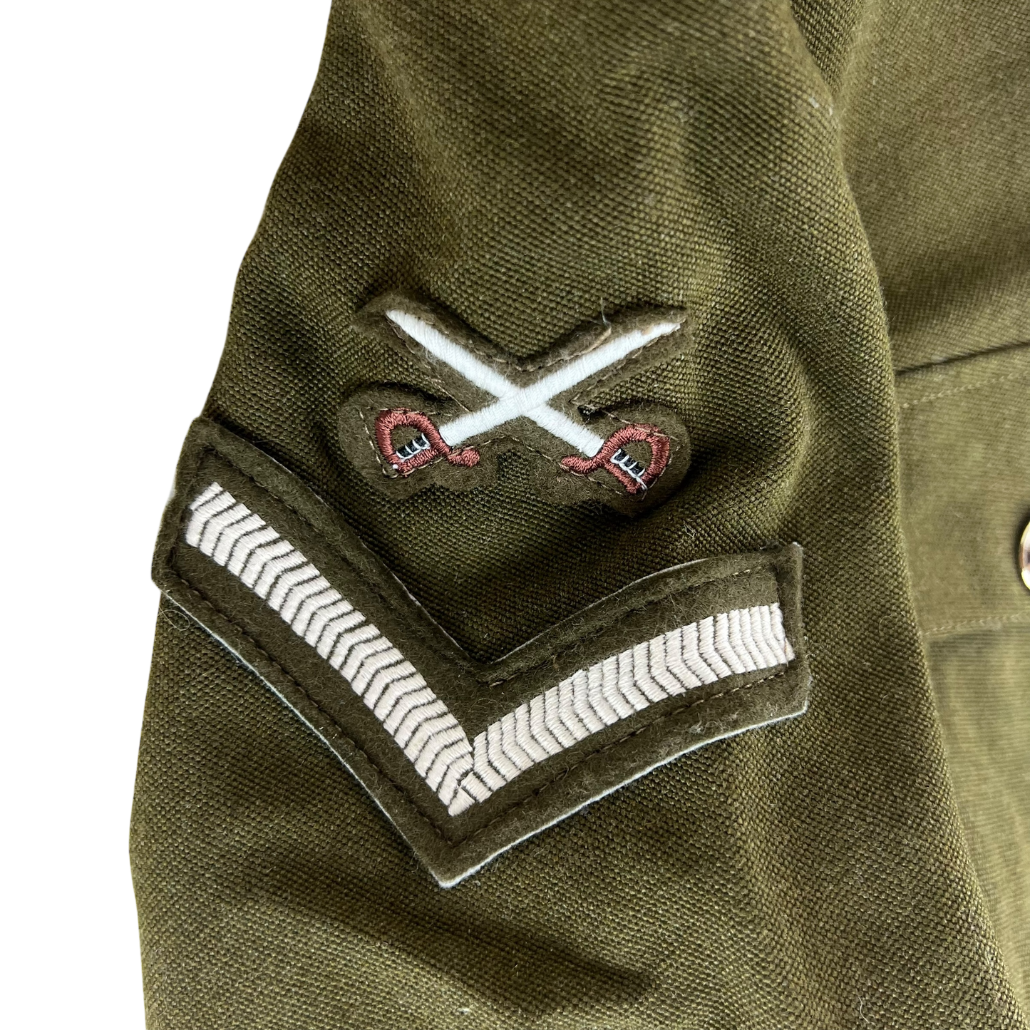 British Army 1980 Pattern No. 2 Olive Green Dress Jacket - RAVC - Medium 176/100