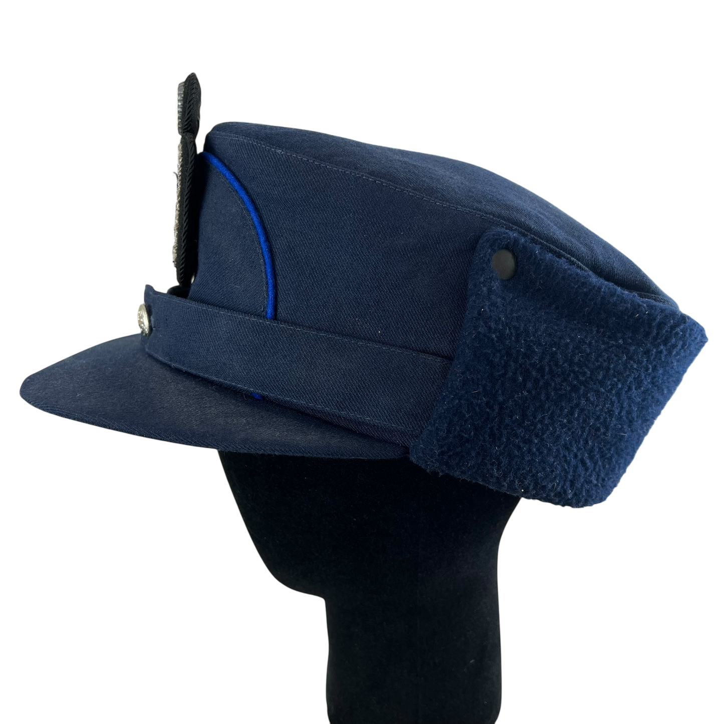 Finnish Police Winter Cap w/ Badge - Medium 58cm