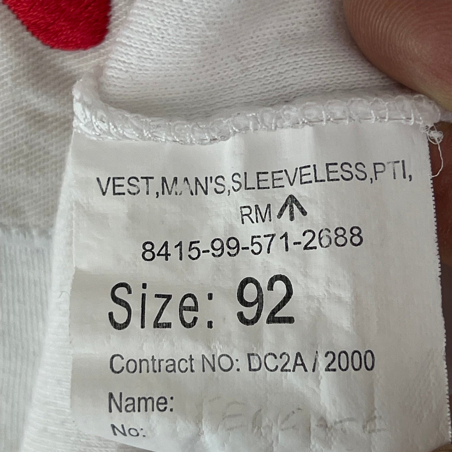 British Army PTI Vest - Small 92cm
