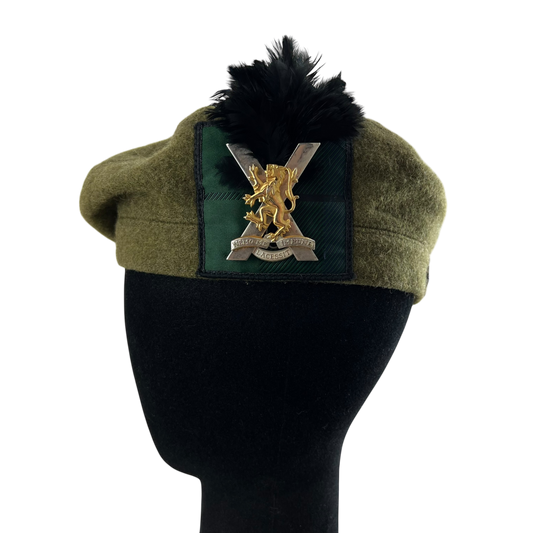 British Army Tam o Shanter w/ Plume - Royal Regiment of Scotland - Small