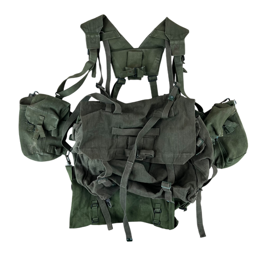 British Army 58 Pattern Webbing Yoke & Pouch Set - Medium