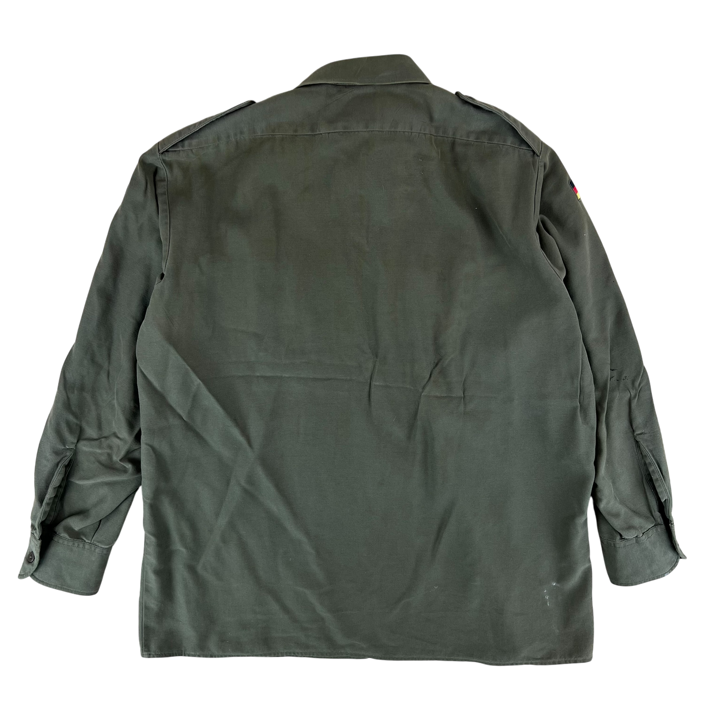German Army Olive Green Long Sleeve Field Shirt - Large
