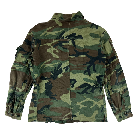 Italian Army Roma 90 Woodland Camouflage Combat Jacket - Medium