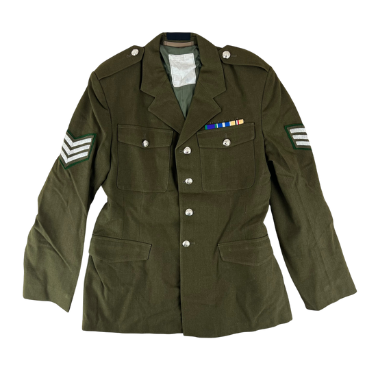 British Army 1980 Pattern No. 2 Olive Green Dress Jacket - Royal Welsh - Large 176/108